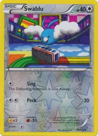 Dragons Exalted Swablu #104/124 reverse holo